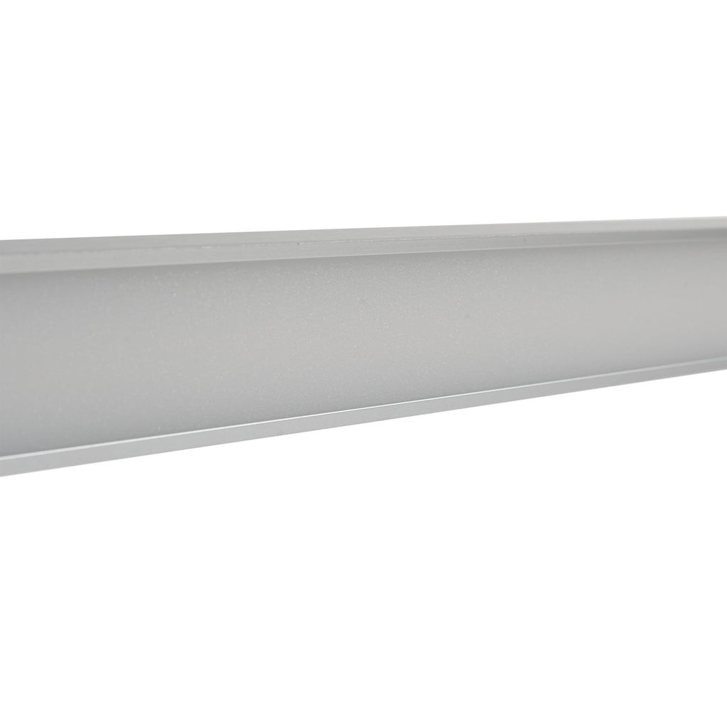 LED speillampe Alenia aluminium IP44 med synlig LED-lys