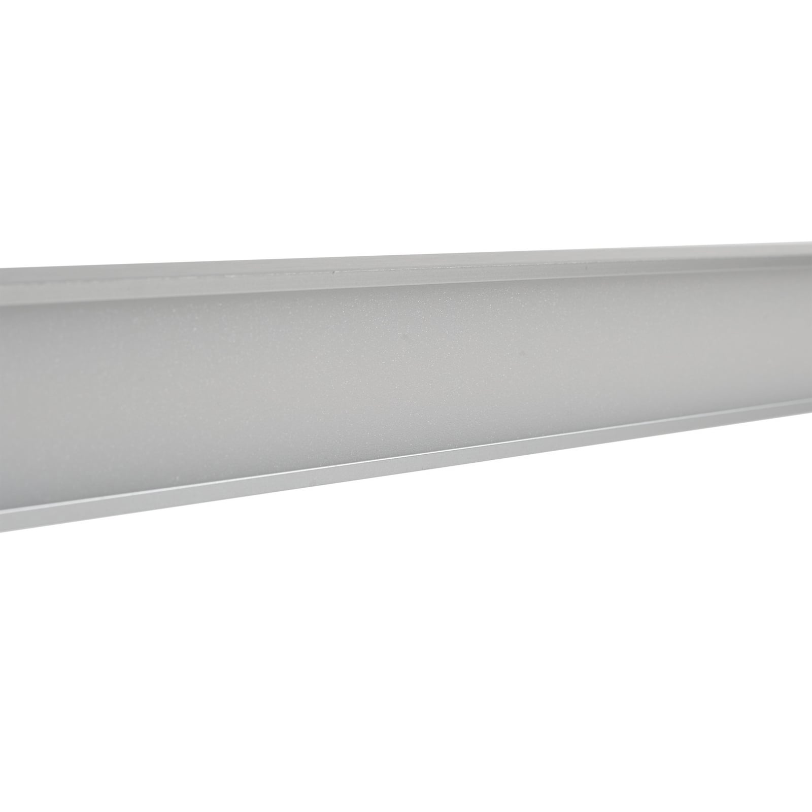LED speillampe Alenia aluminium IP44 med synlig LED-lys