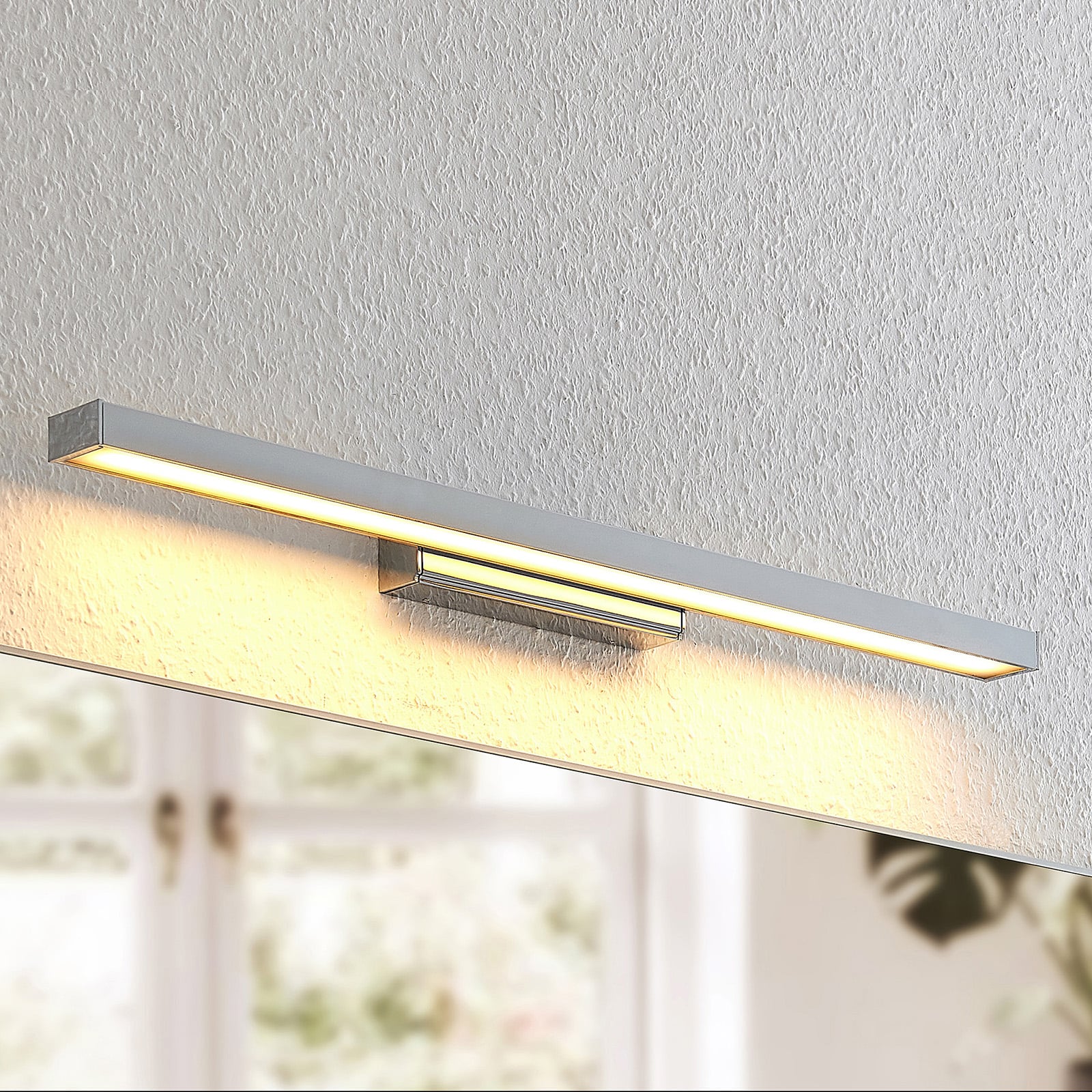 LED speillampe Alenia krom aluminium 60 cm bakside
