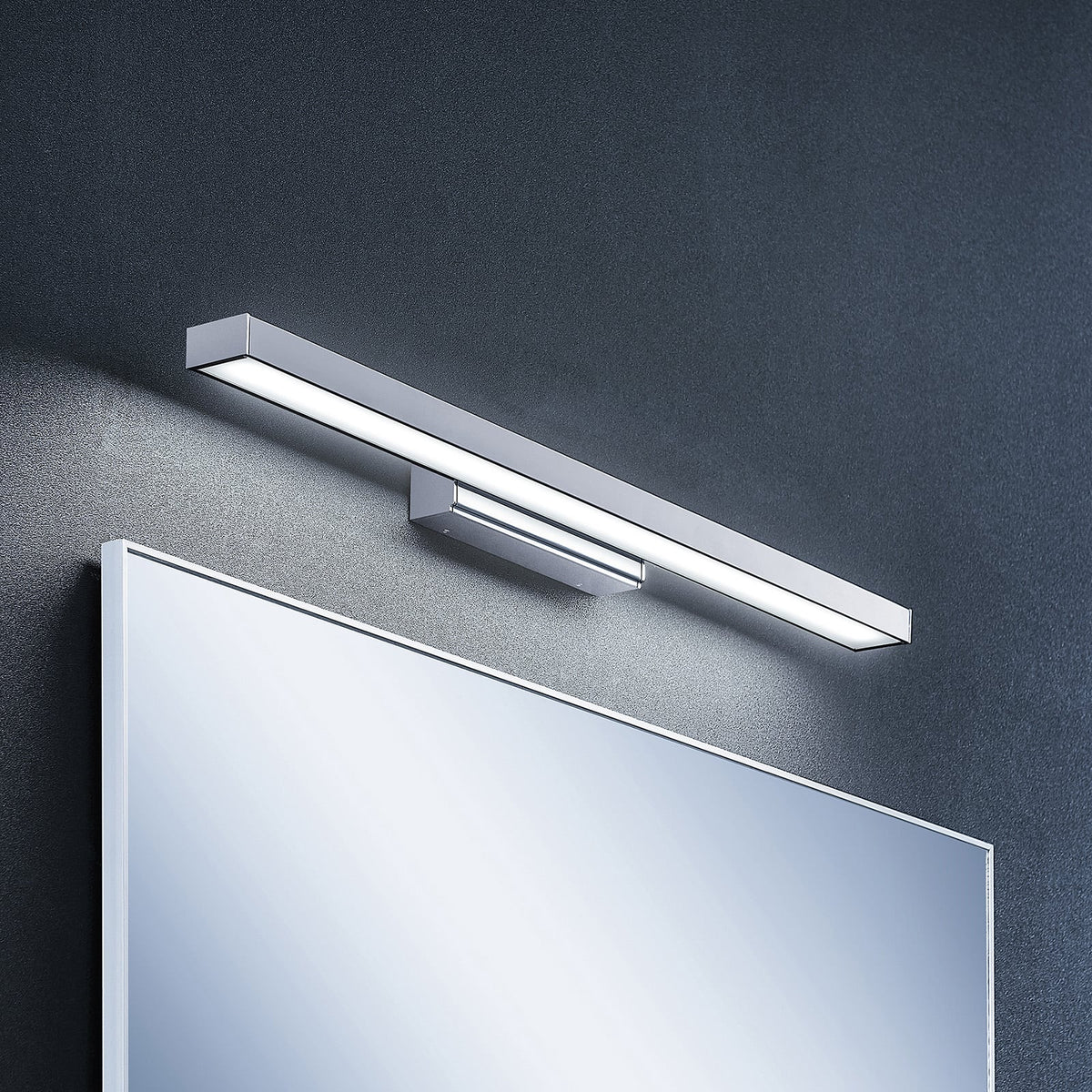LED speillampe Alenia krom aluminium 60 cm front