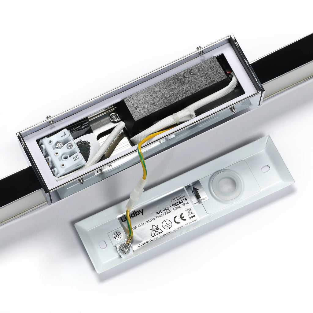 LED speillampe Alenia krom 120 cm sideprofil