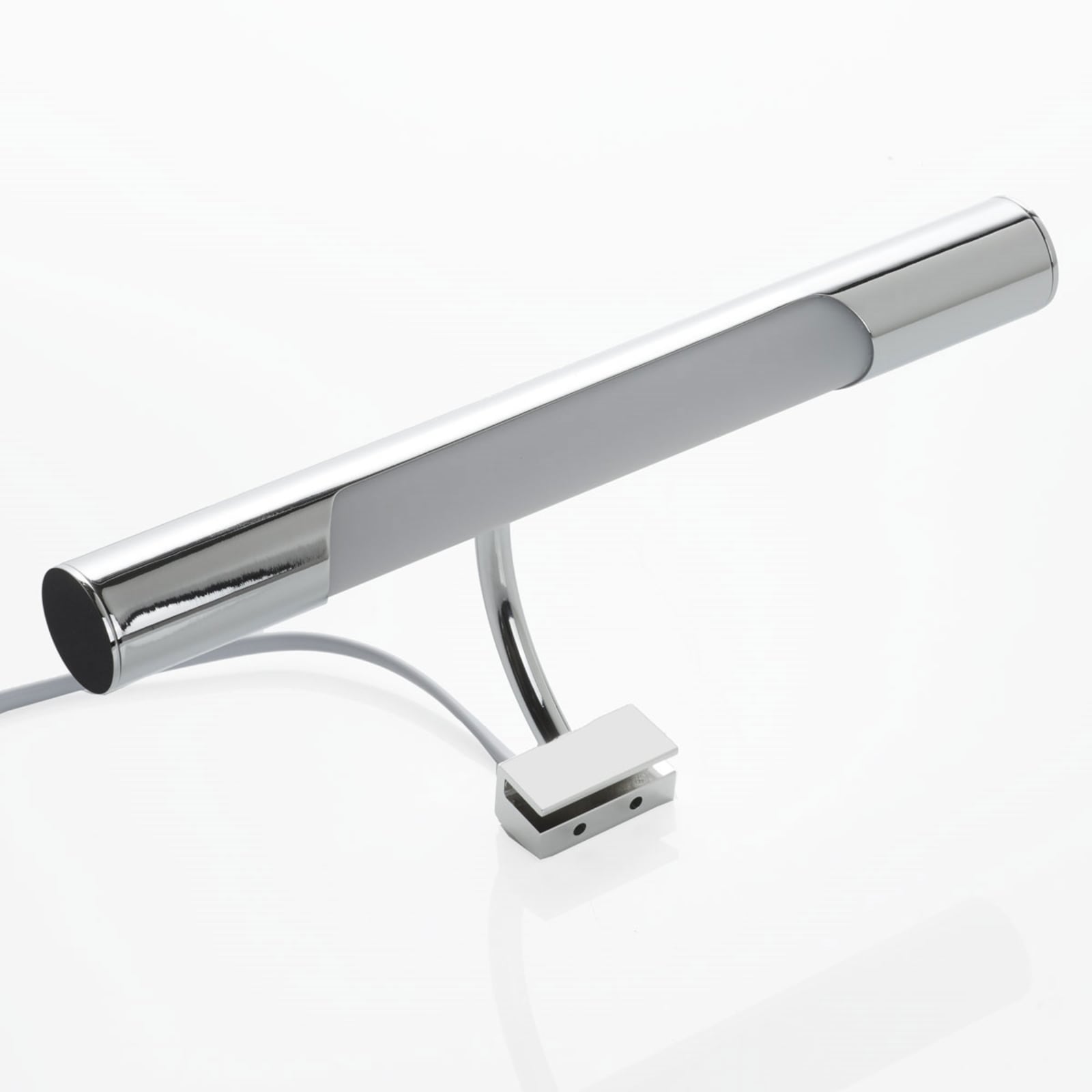LED speillampe Andrea aluminium 28 cm 5700K IP44 montert på baderom