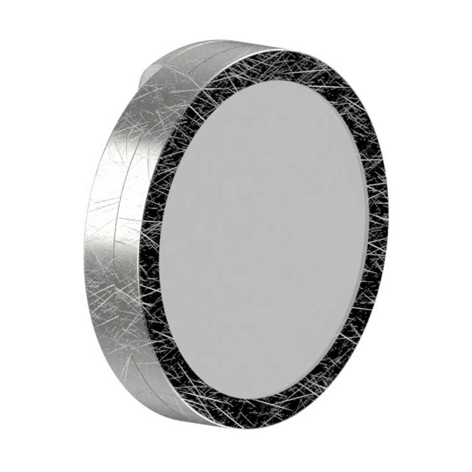 LED speillampe Aqua rund sølv IP44 GX53 6W påmontert speil