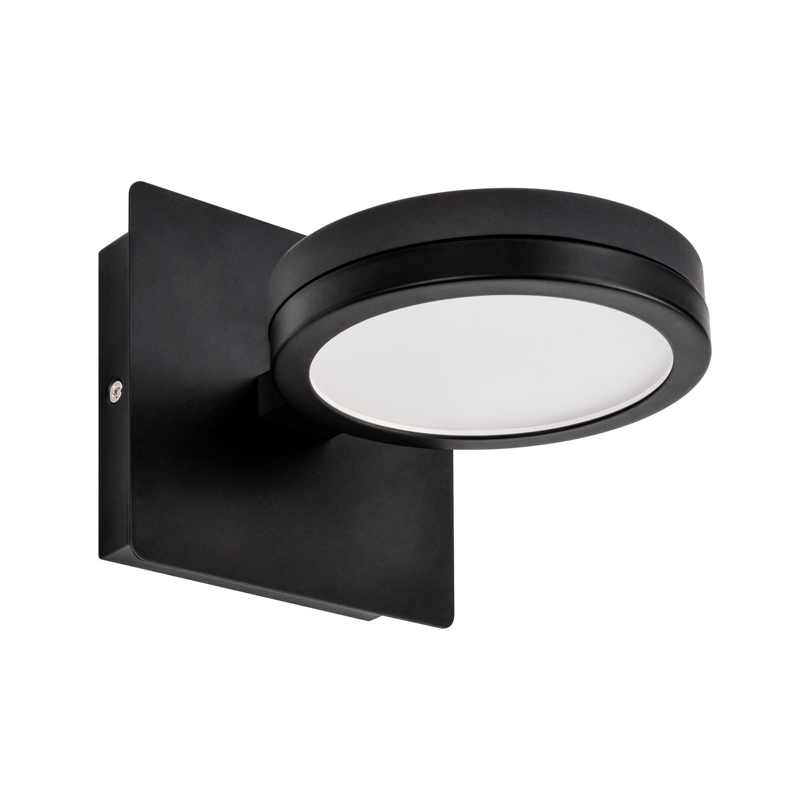 LED speillampe Aqua svart GX53 IP44 justerbar fargetemperatur forfra