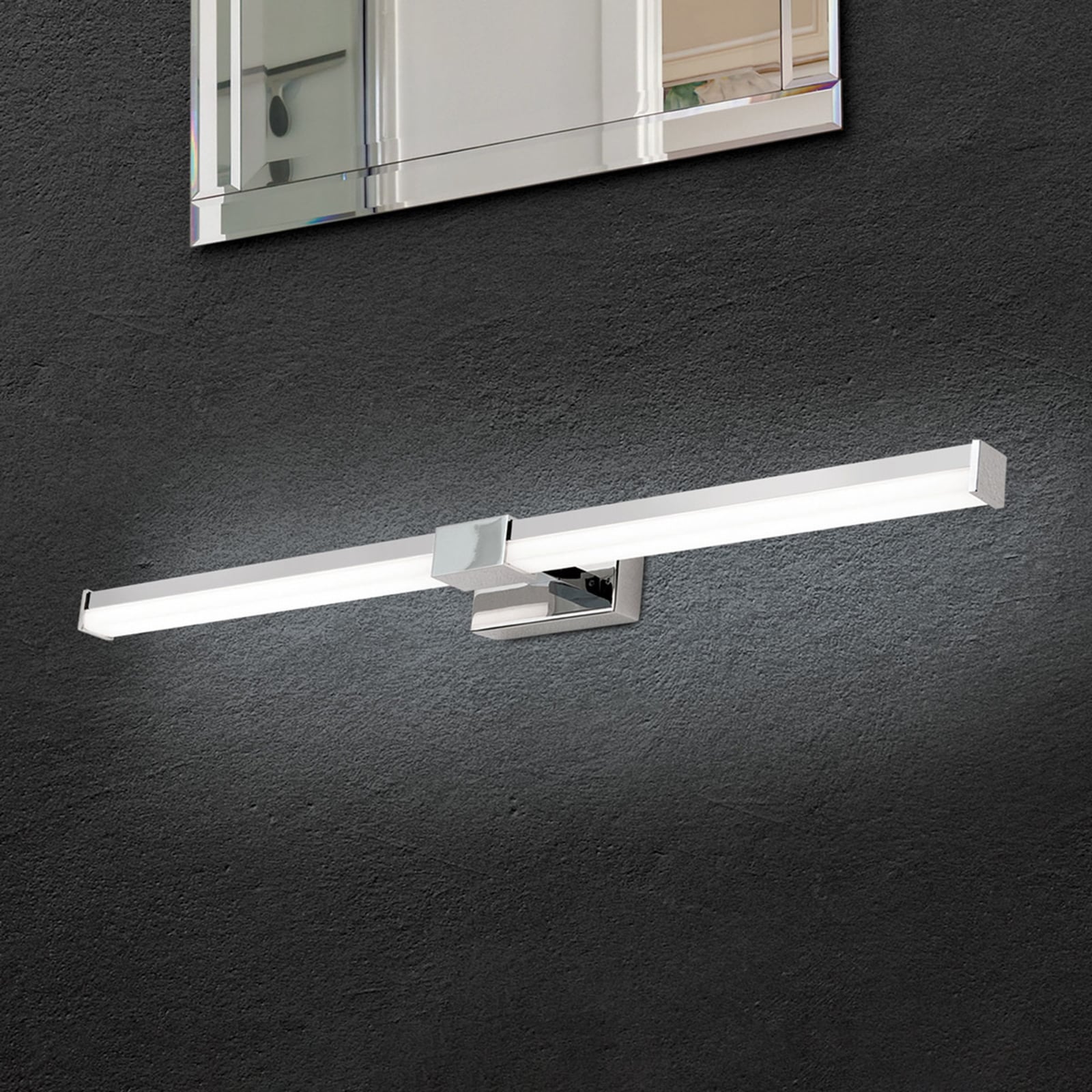 LED speillampe Argo krom/hvit 55,5 cm IP44 forfra