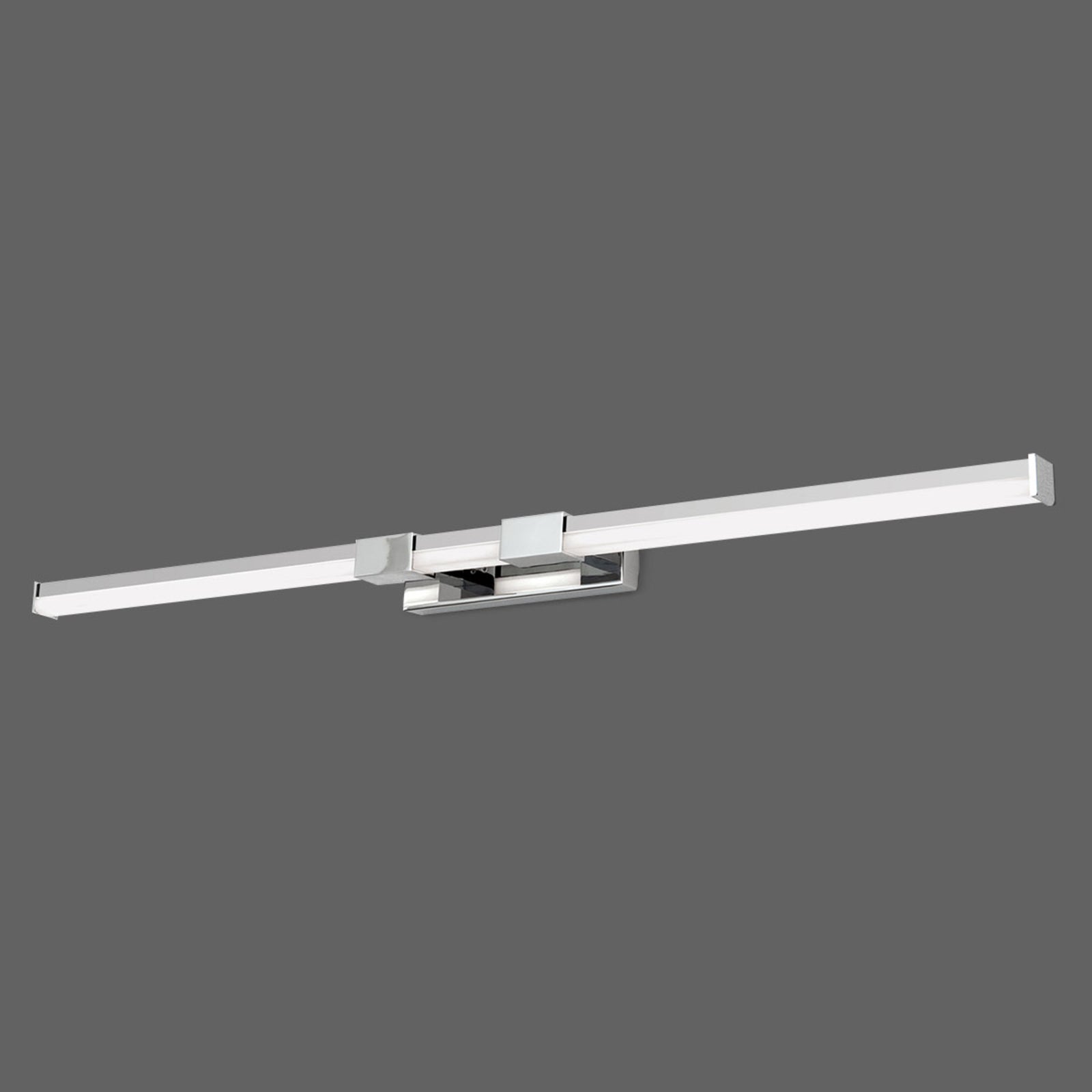 Montert LED speillampe Argo krom/hvit 75,5 cm IP44 18W på baderom
