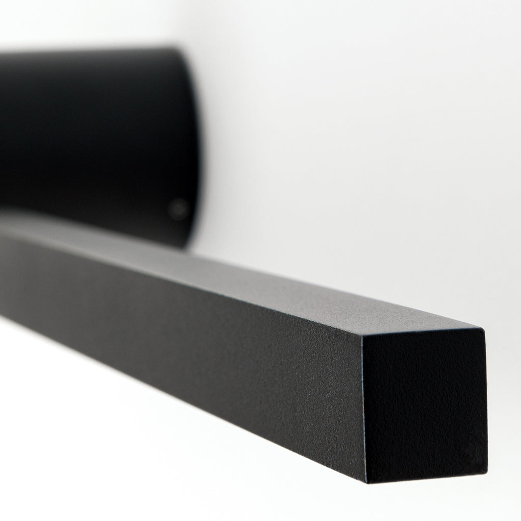 LED speillampe Beauty aluminium svart 61 cm lysdetalj