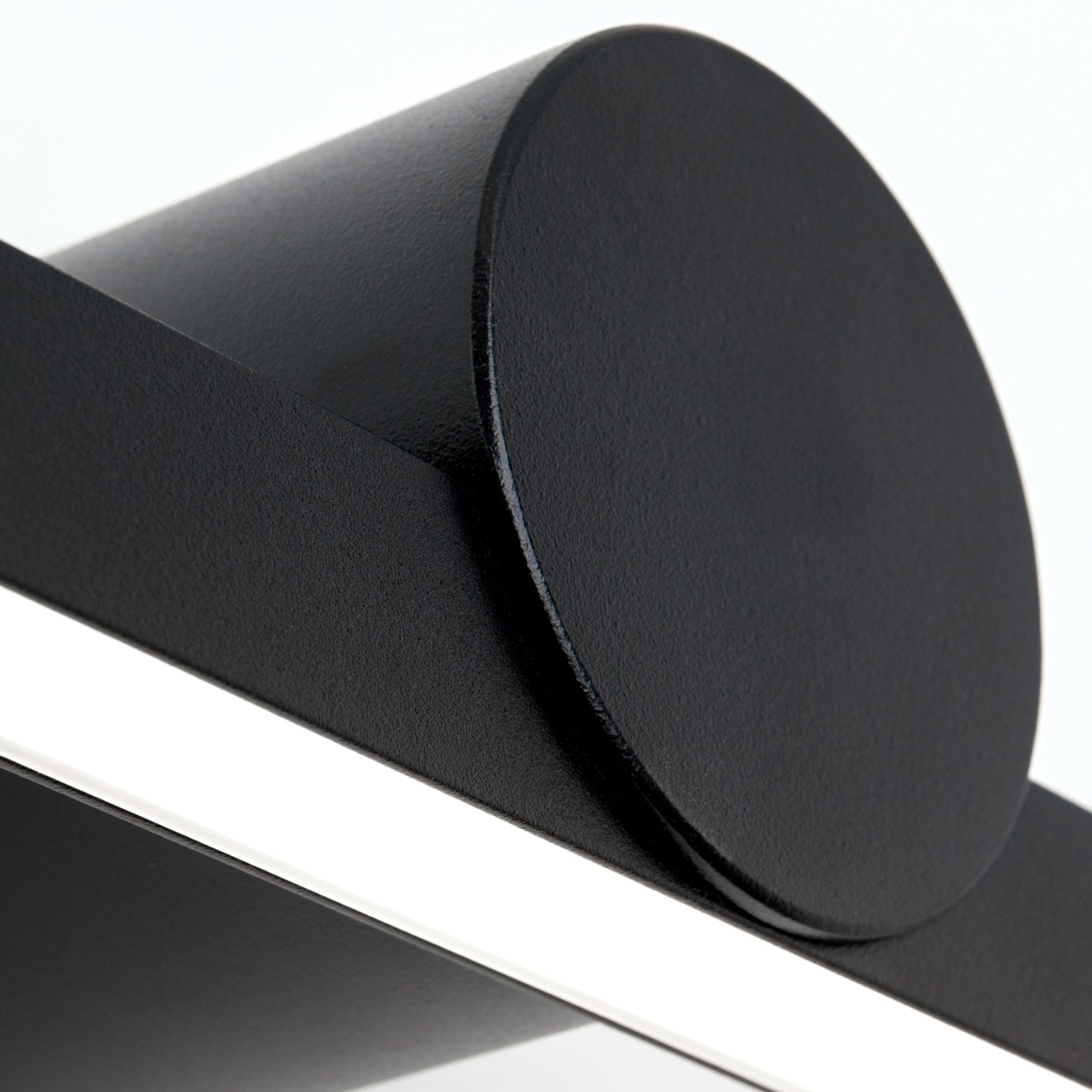 LED speillampe Beauty aluminium svart 61 cm veggmontering