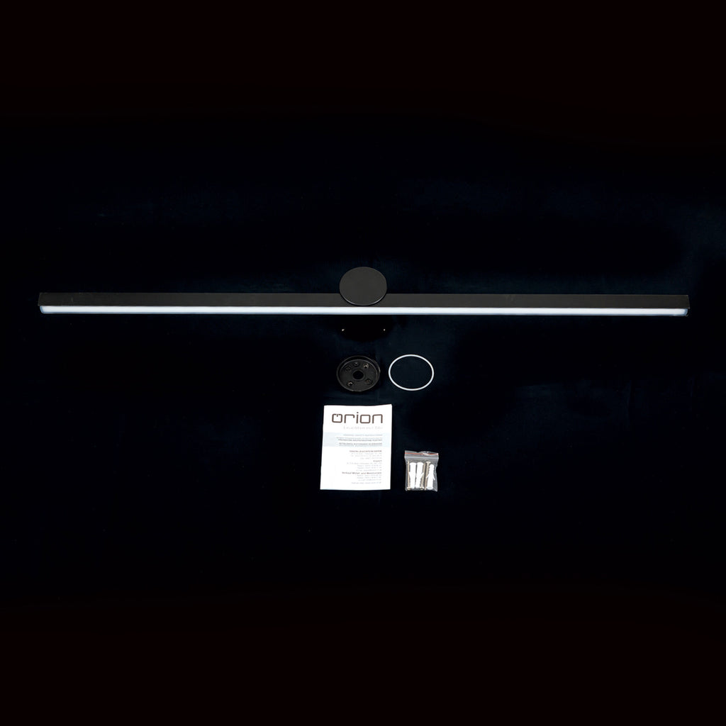 LED speillampe Beauty svart aluminium 101 cm lysdetalj