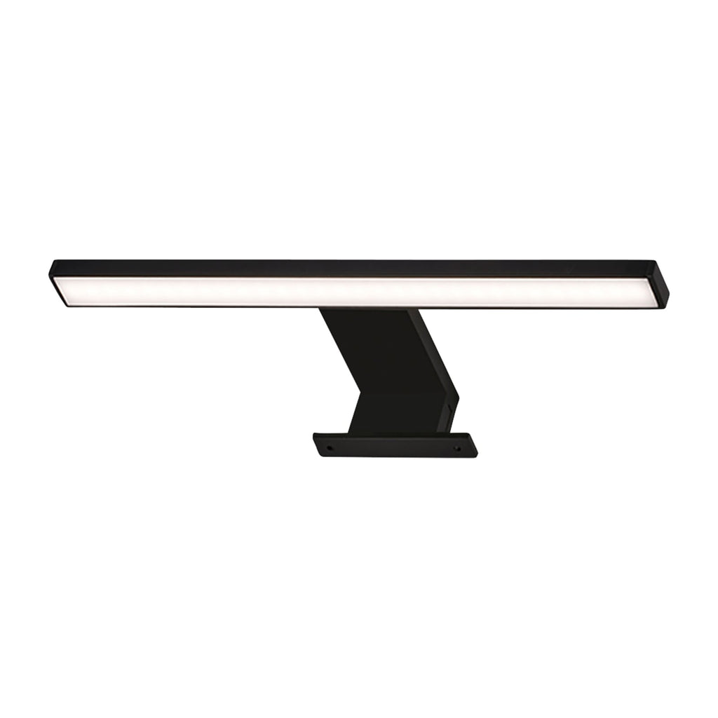 LED speillampe Dun Brilo svart 30 cm IP44 detalj