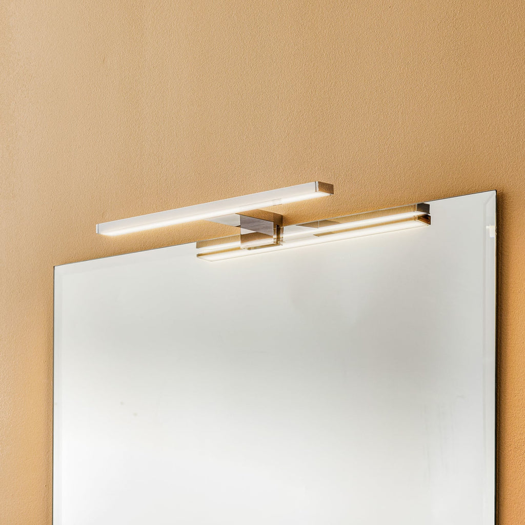 LED speillampe Dun krom 30 cm 4000K IP44 bakside