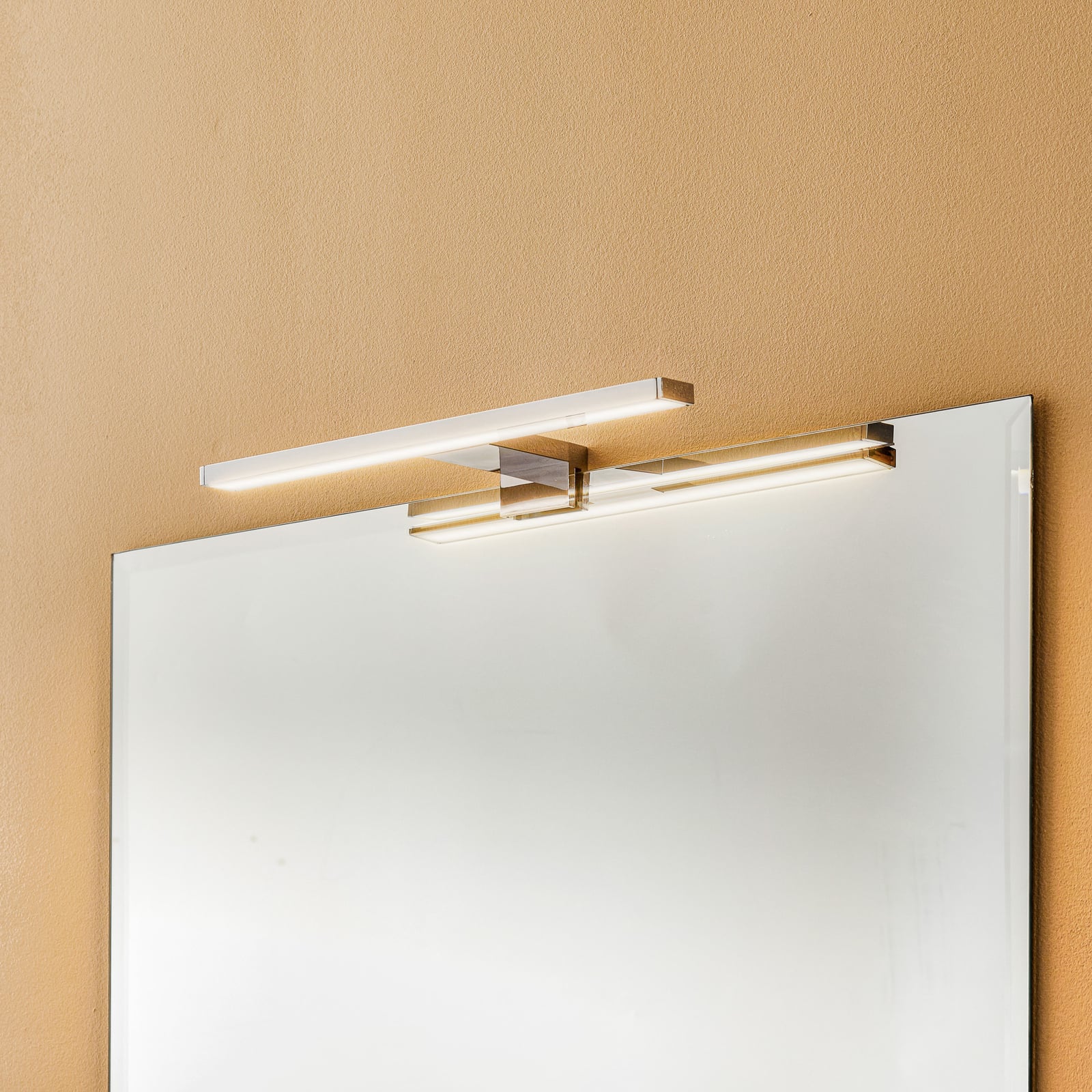 LED speillampe Dun krom 30 cm 4000K IP44 bakside
