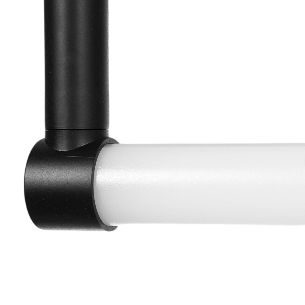 LED speillampe Eleri svart 66 cm kabeldetalj