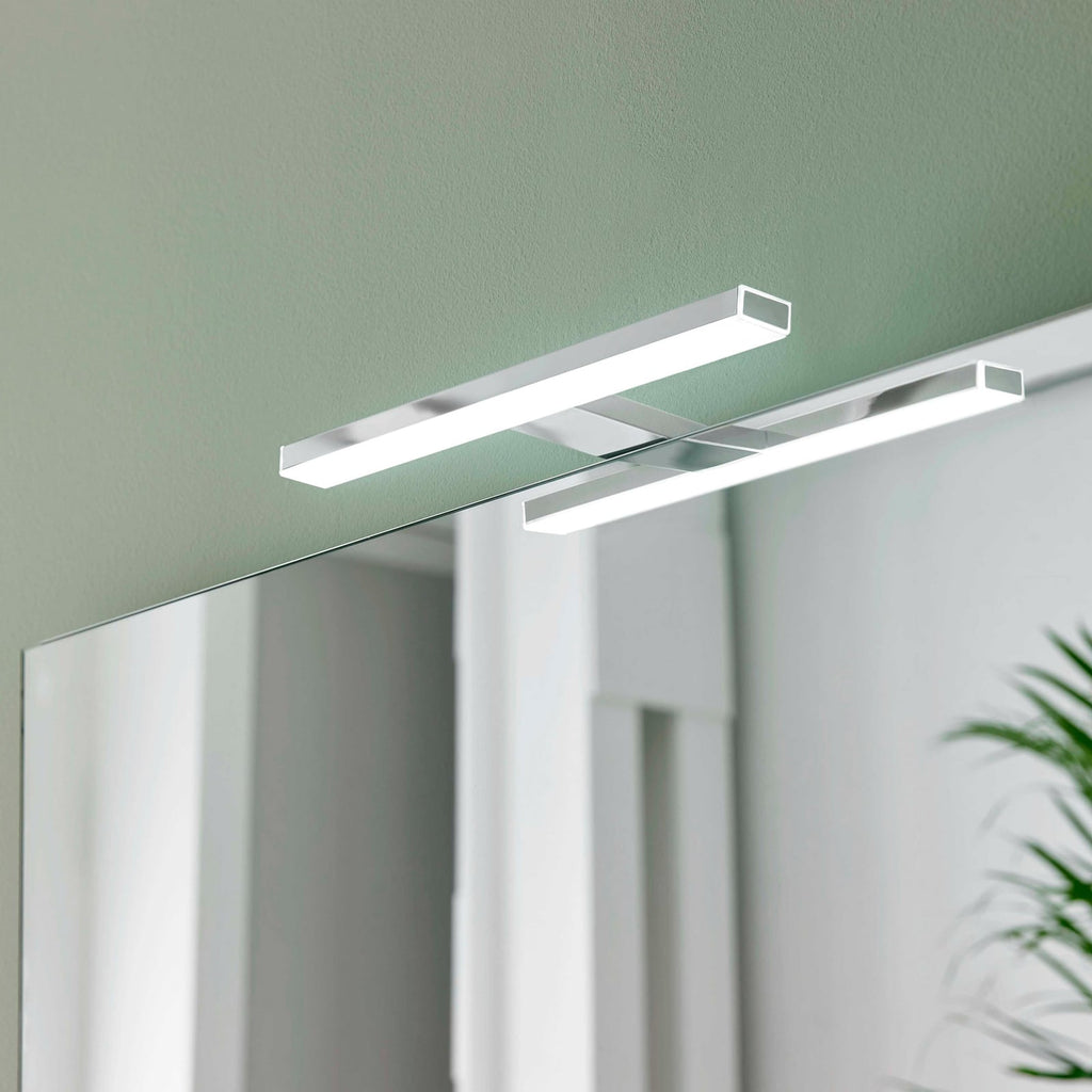 Bakside av LED speillampe Esther krom 28 cm IP44 5700K