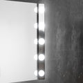 LED speillampe Hollywood 5-lys krom 60 cm IP44 forfra