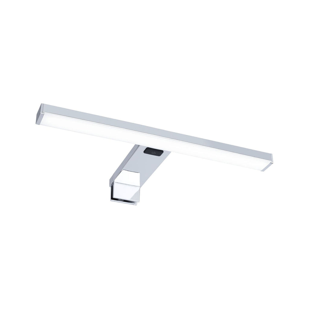 LED-speillampe HomeSpa Selo CCT krom 30 cm lys på