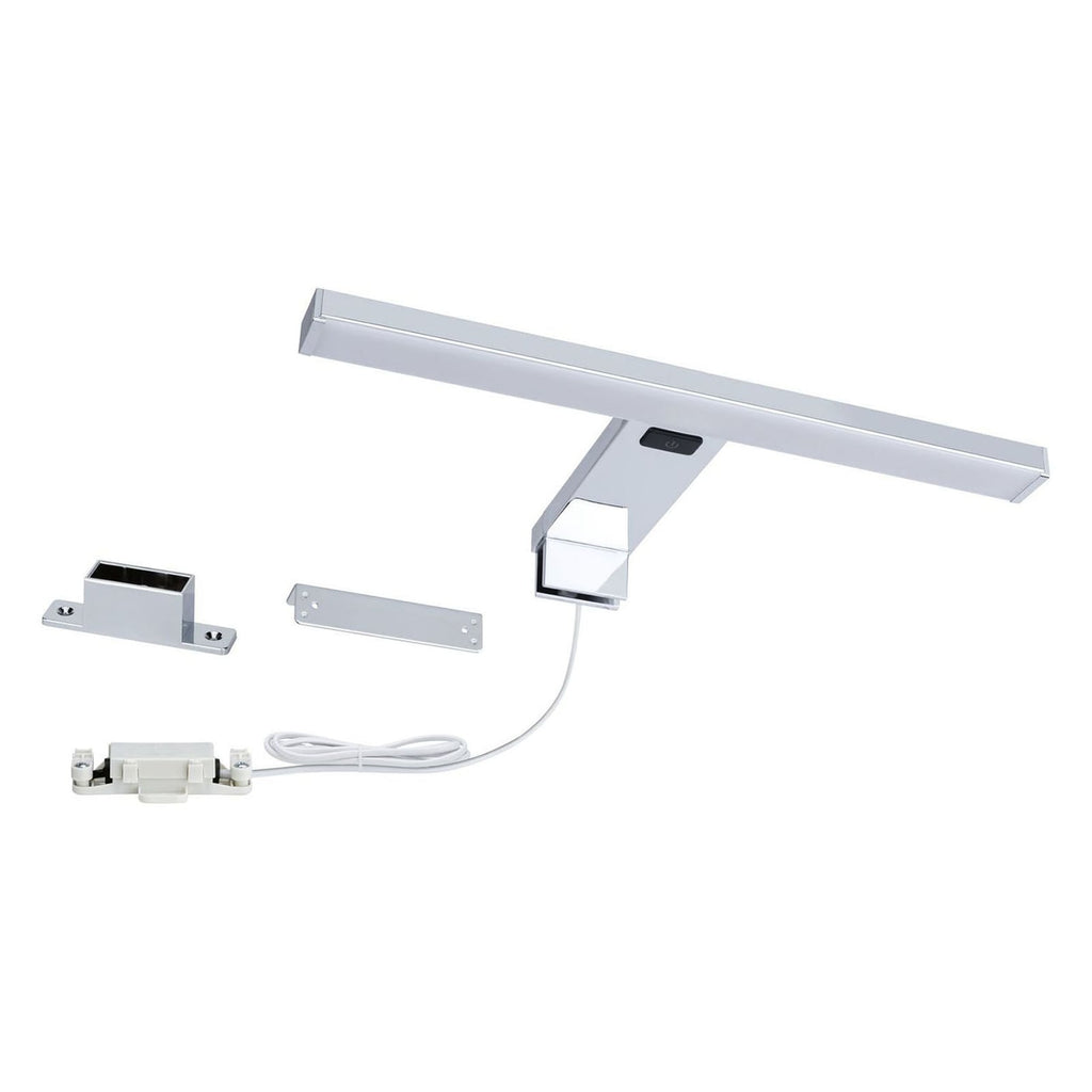 LED-speillampe HomeSpa Selo CCT krom 30 cm påmontert speil