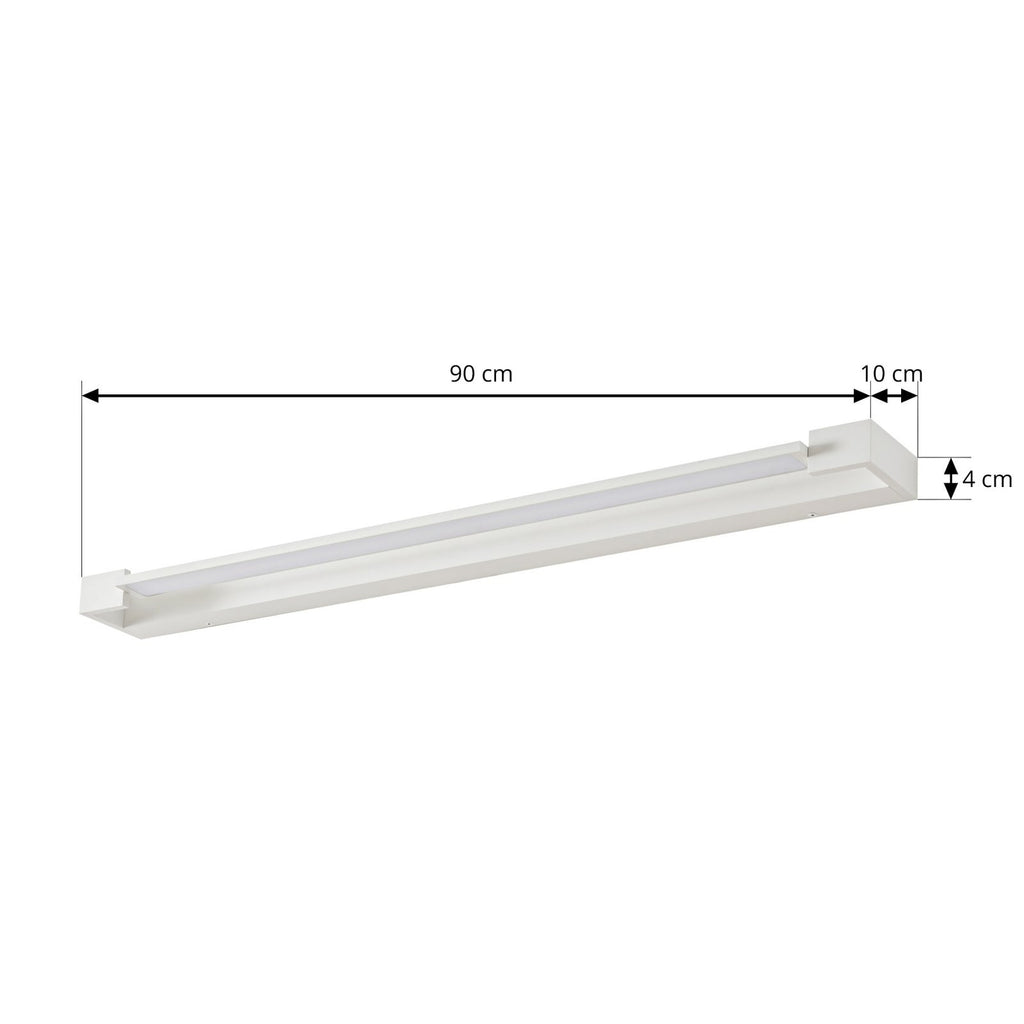 LED speillampe Jora svingbar 90 cm hvit IP44 detalj