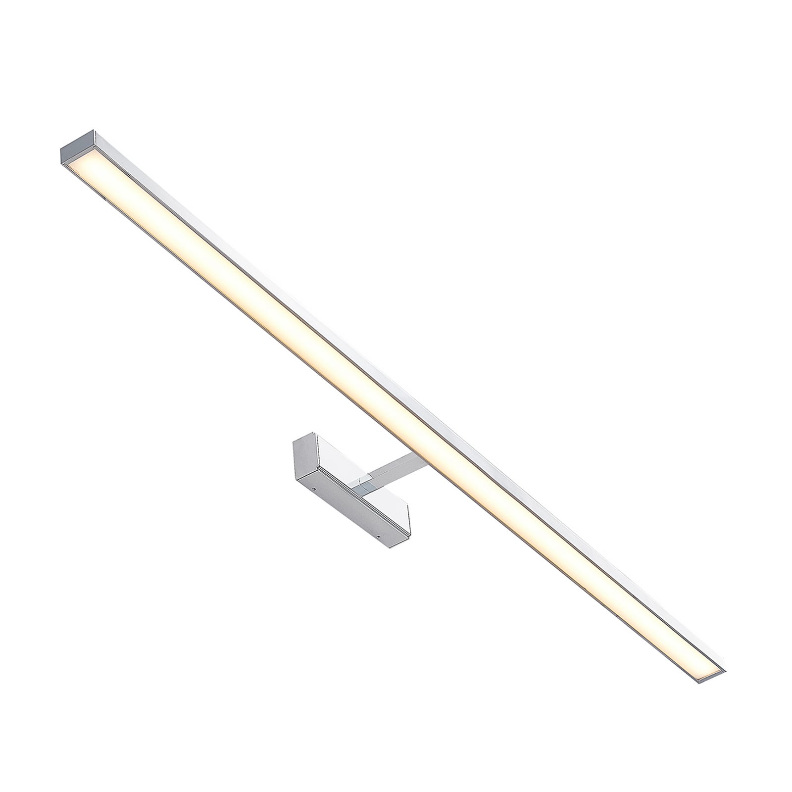 Detaljbilde av LED speillampe Jukka krom/hvit