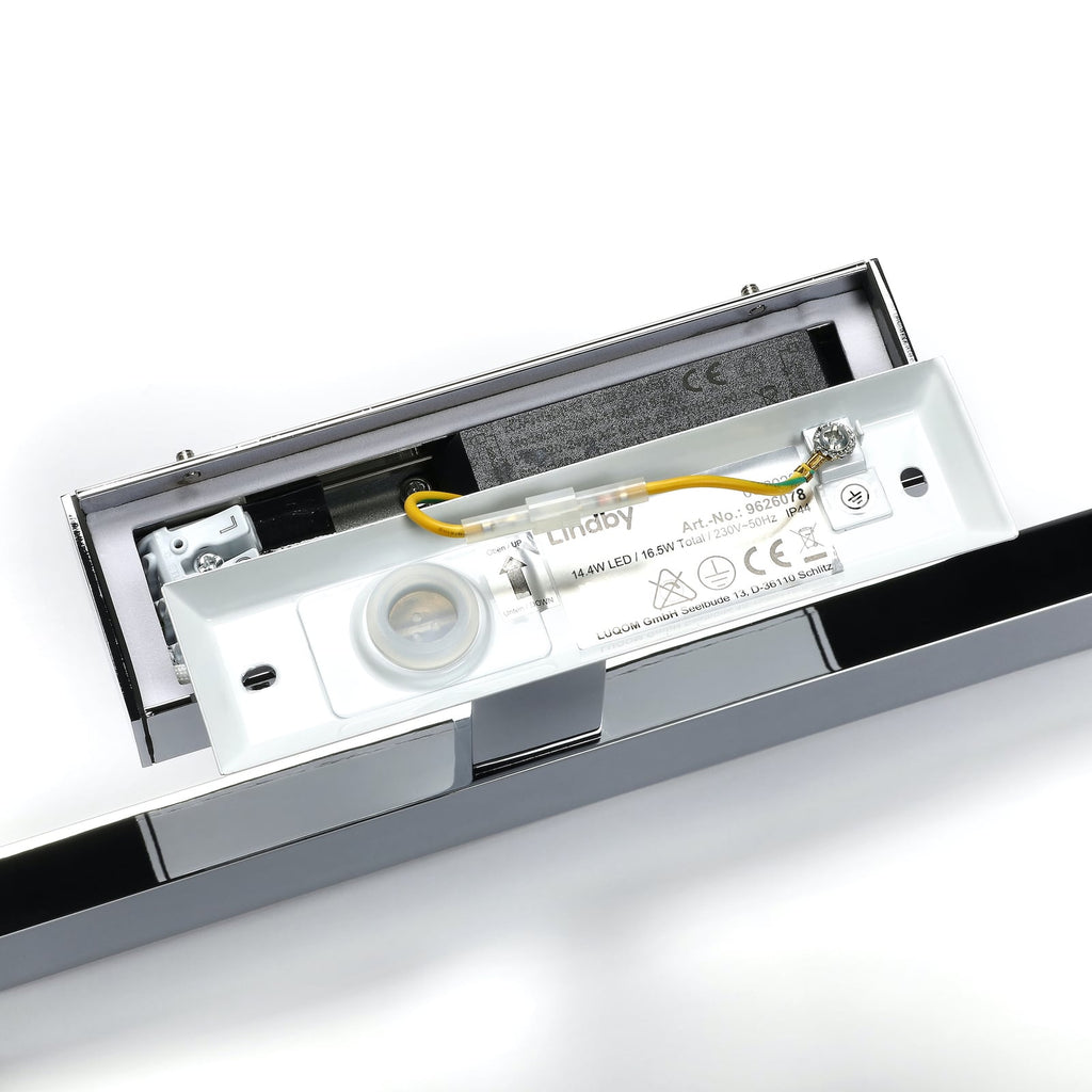 LED speillampe Jukka krom 90 cm 14,4W IP44 - Lindby