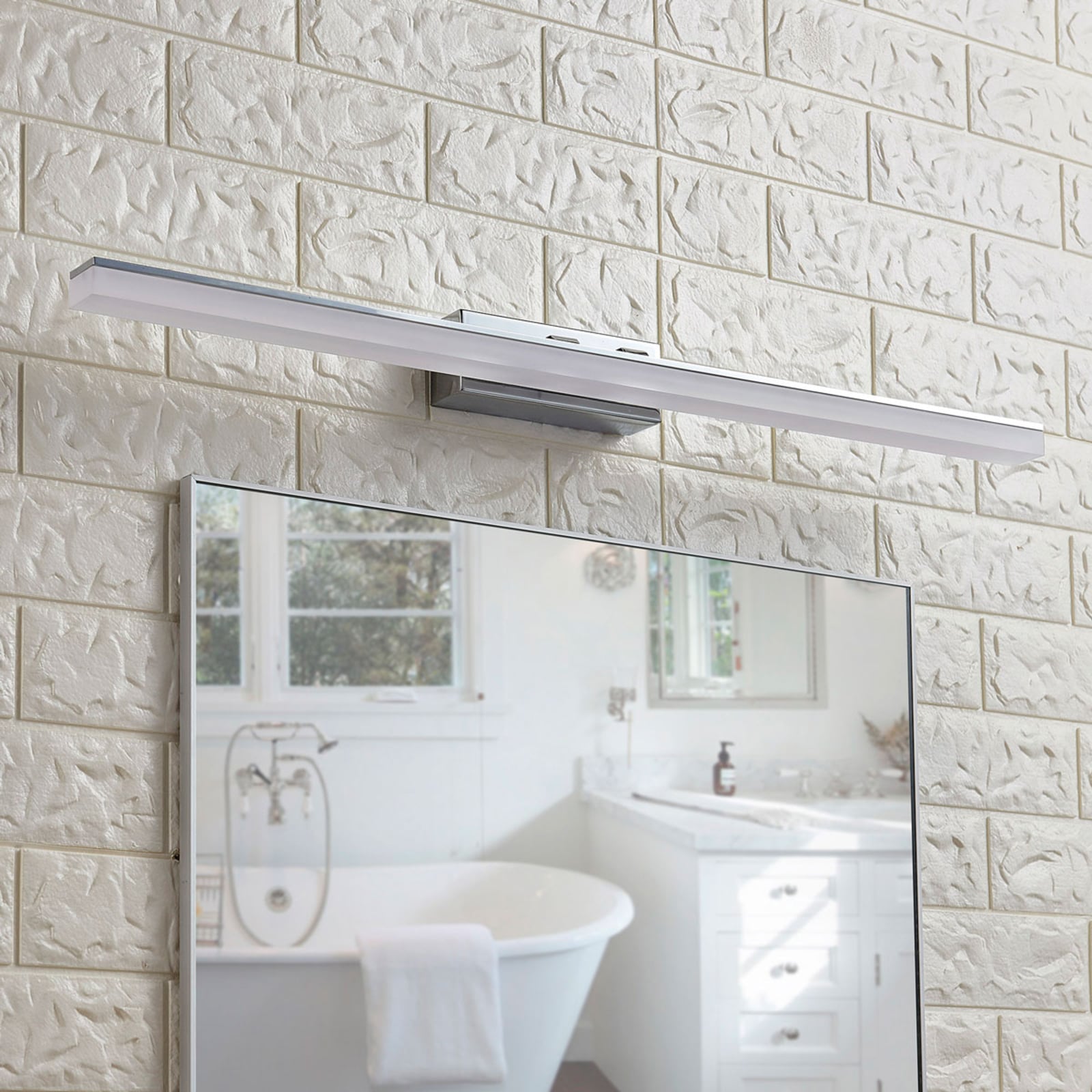 LED speillampe Julie krom 75 cm IP44 detaljbilde