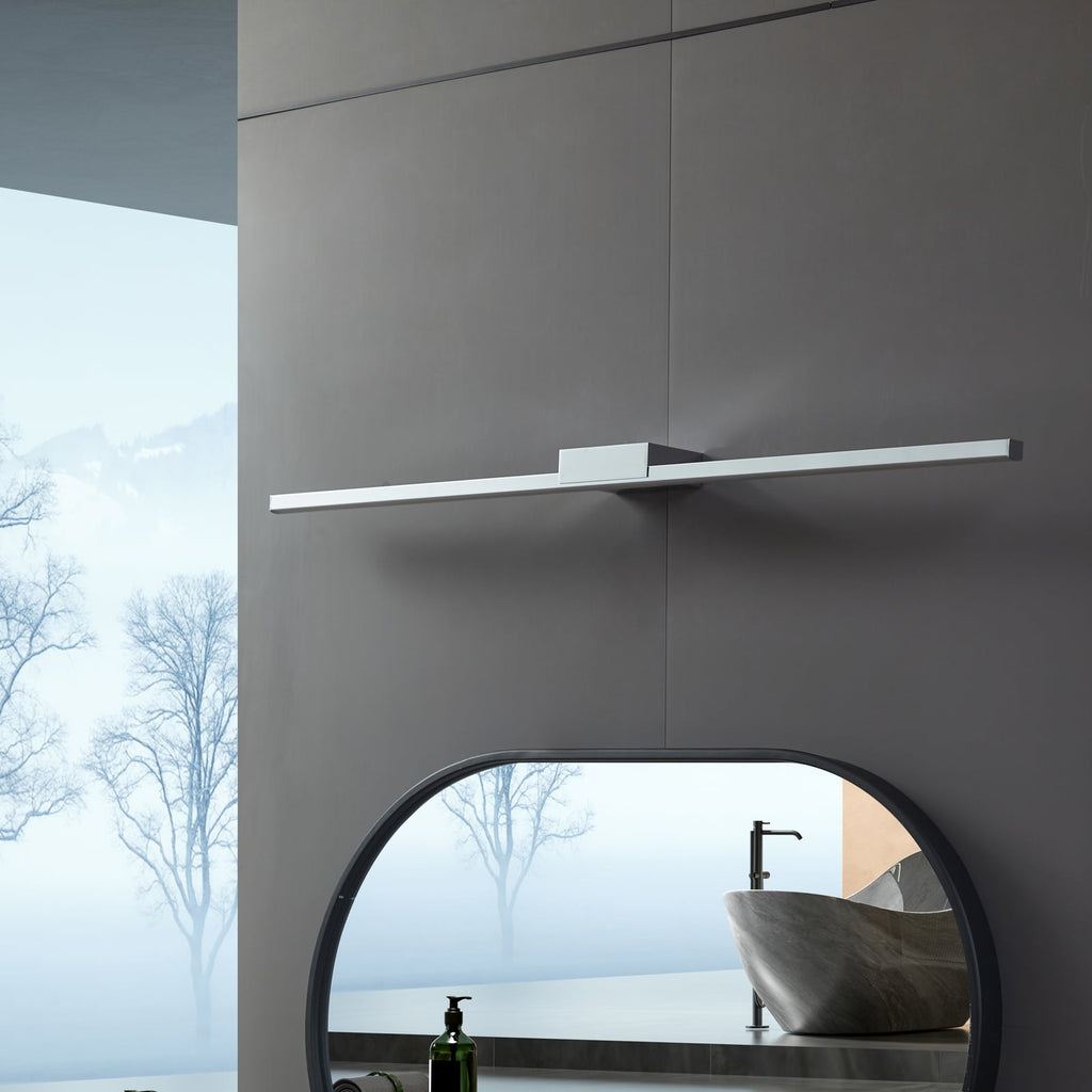 LED speillampe Kivana krom aluminium 90 cm detalj