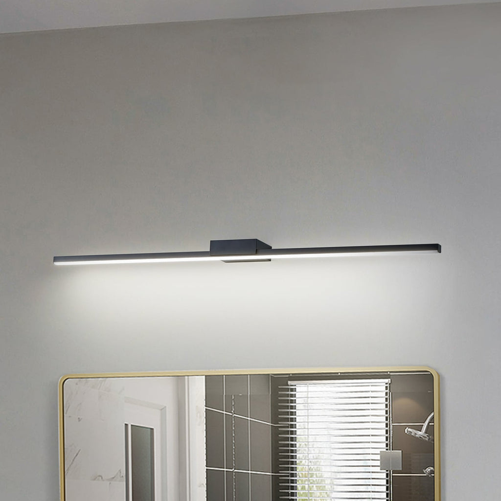 LED speillampe Kivana svart 90 cm front
