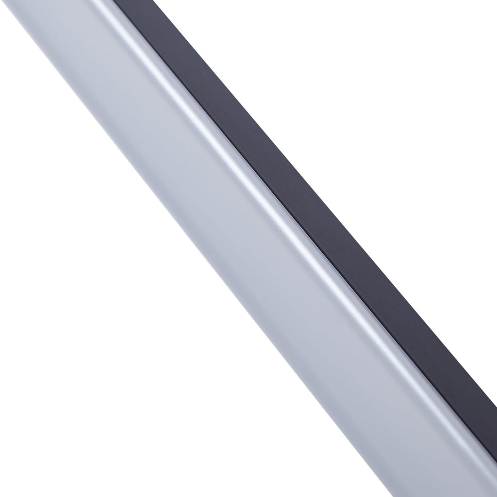 LED speillampe Kivana svart aluminium 120 cm lysfargevalg
