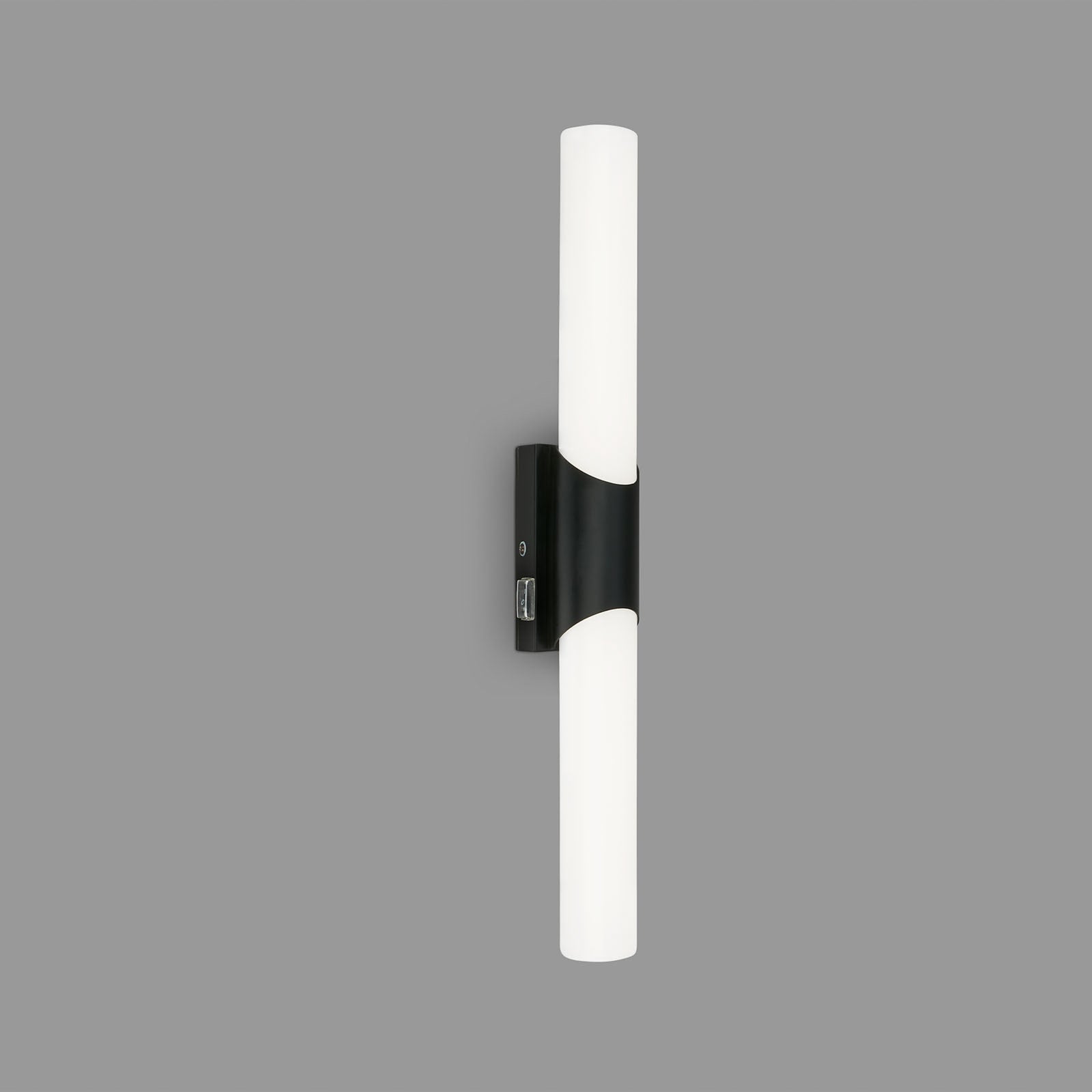 LED speillampe Klak 2-lys svart 47 cm IP44 bakside