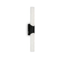 LED speillampe Klak 2-lys svart 47 cm IP44 forfra