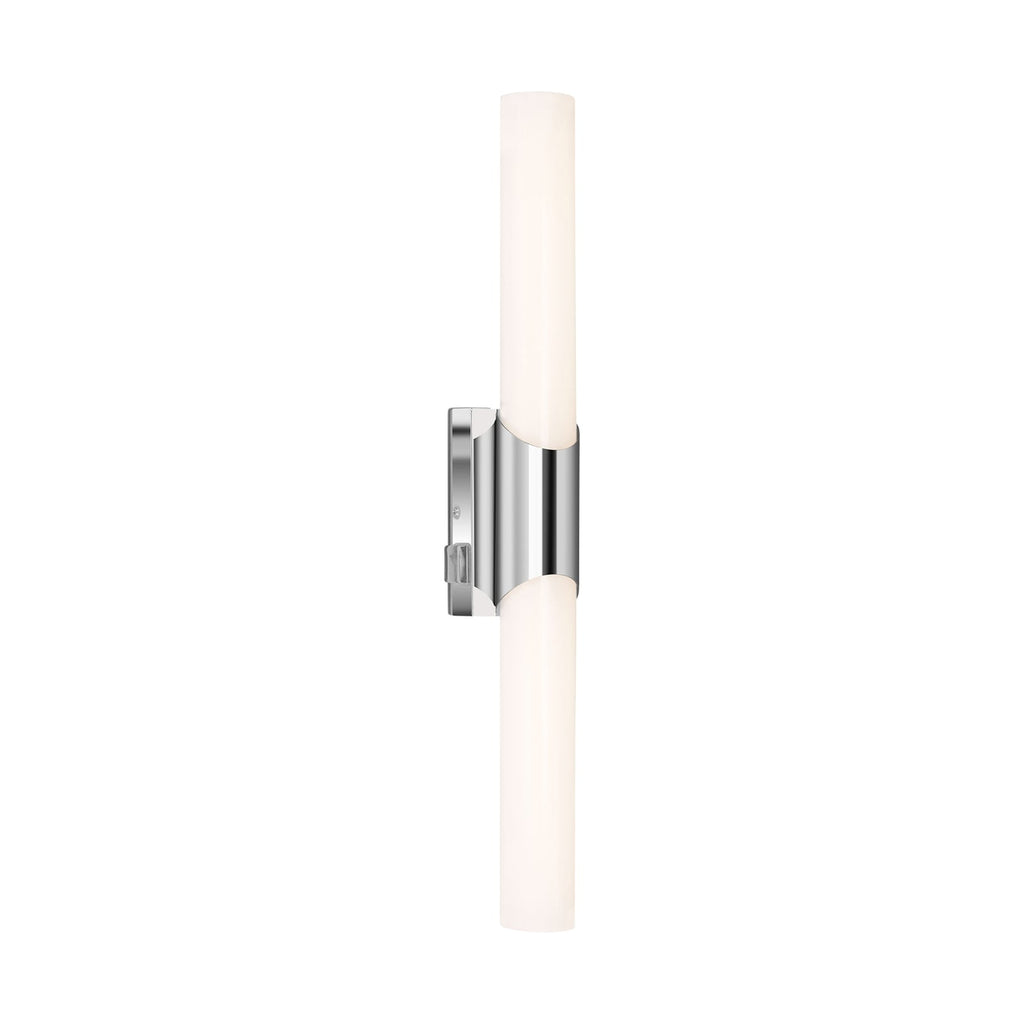 LED speillampe Klak krom/hvit 47 cm IP44 med bryter forfra