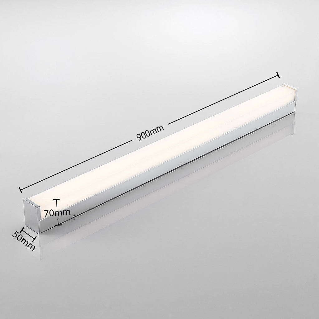 LED speillampe Klea krom aluminium 90 cm lys over speil
