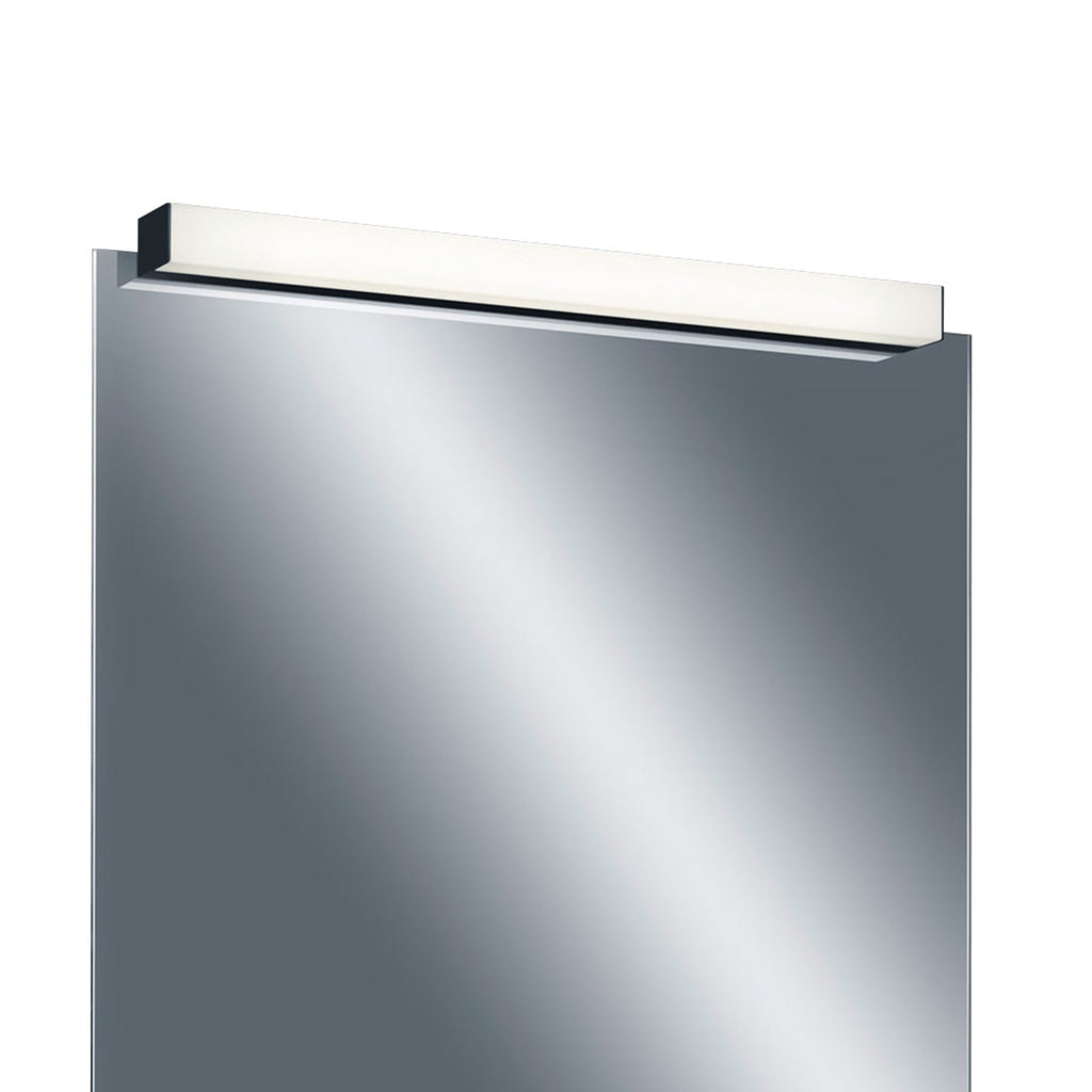 LED speillampe Lado svart 90 cm 18W IP44 nærbilde av lysdiffuser