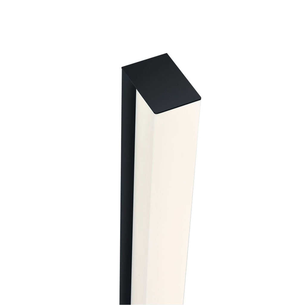 LED speillampe Lado svart 90 cm 18W IP44 sideprofil