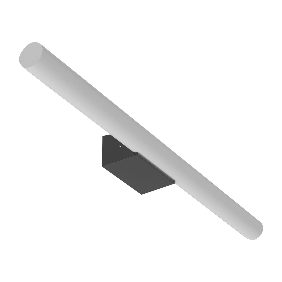 LED speillampe Lichtstange dimbar svart matt 50 cm 8W forfra