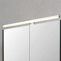 LED speillampe Lino krom/hvit 60 cm IP44 forfra