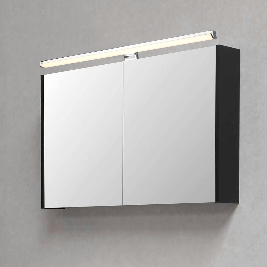LED speillampe Lino krom/hvit 60 cm IP44 bakside