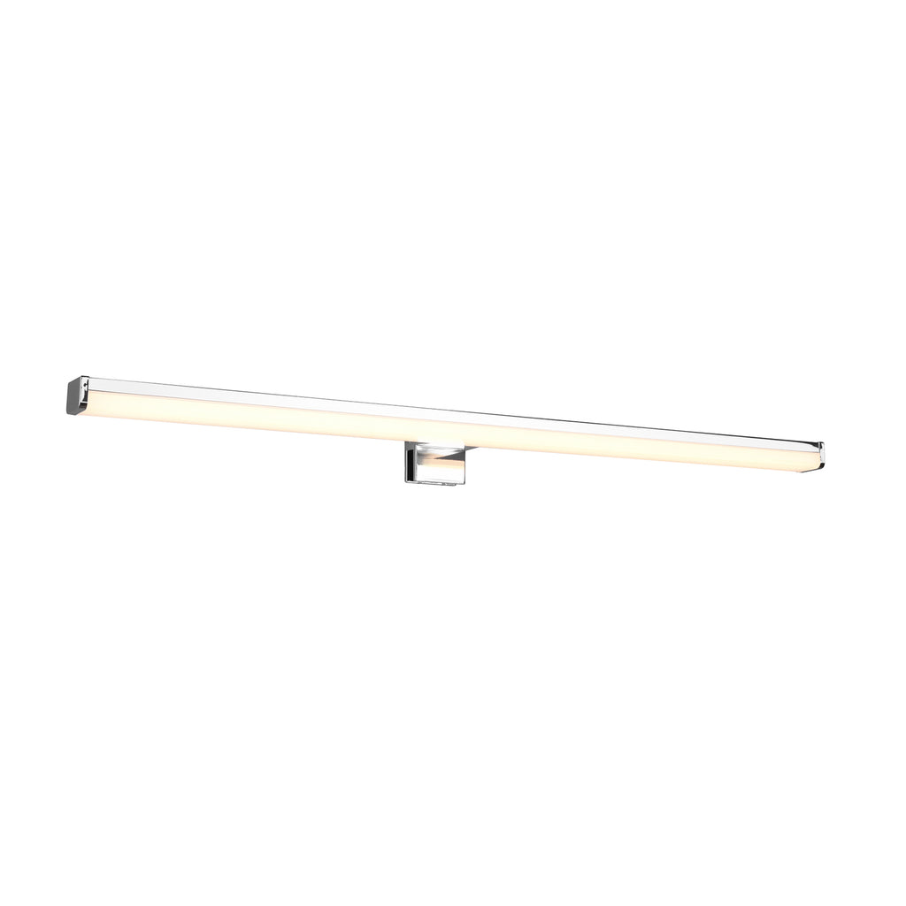 Nærbilde av LED speillampe Lino krom/hvit 60 cm IP44
