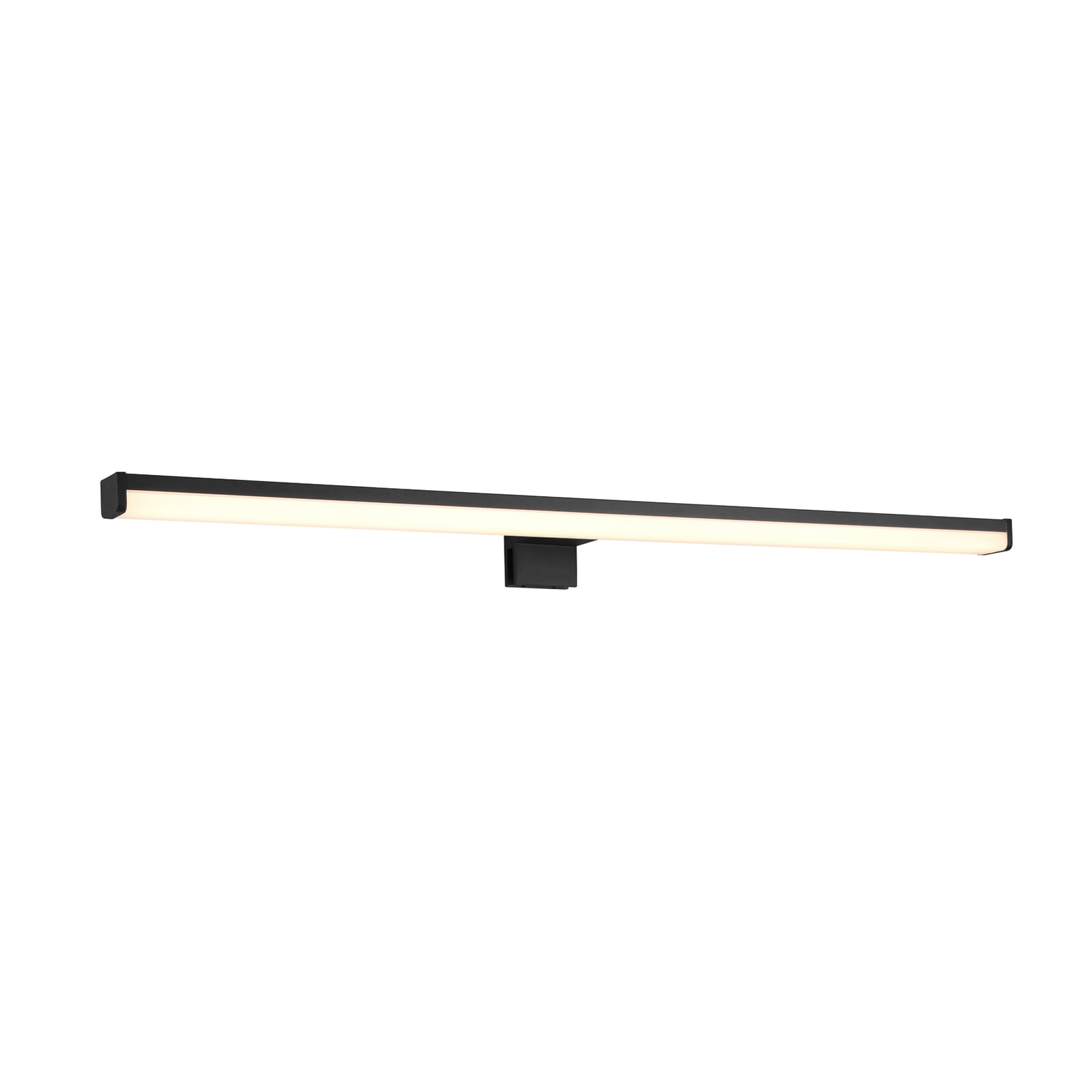LED speillampe Lino svart matt/hvit 60 cm IP44 bakside
