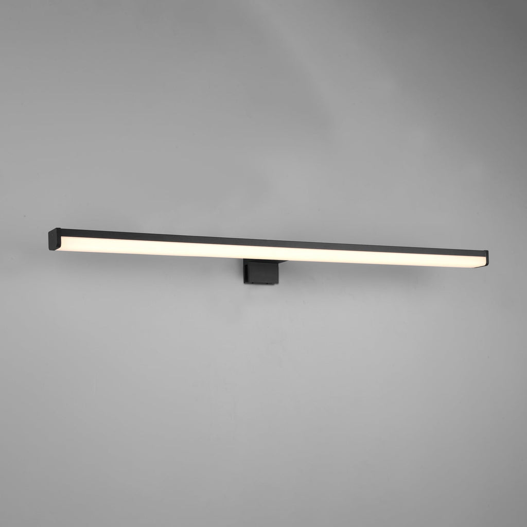 Detaljbilde av LED speillampe Lino svart matt/hvit 60 cm IP44