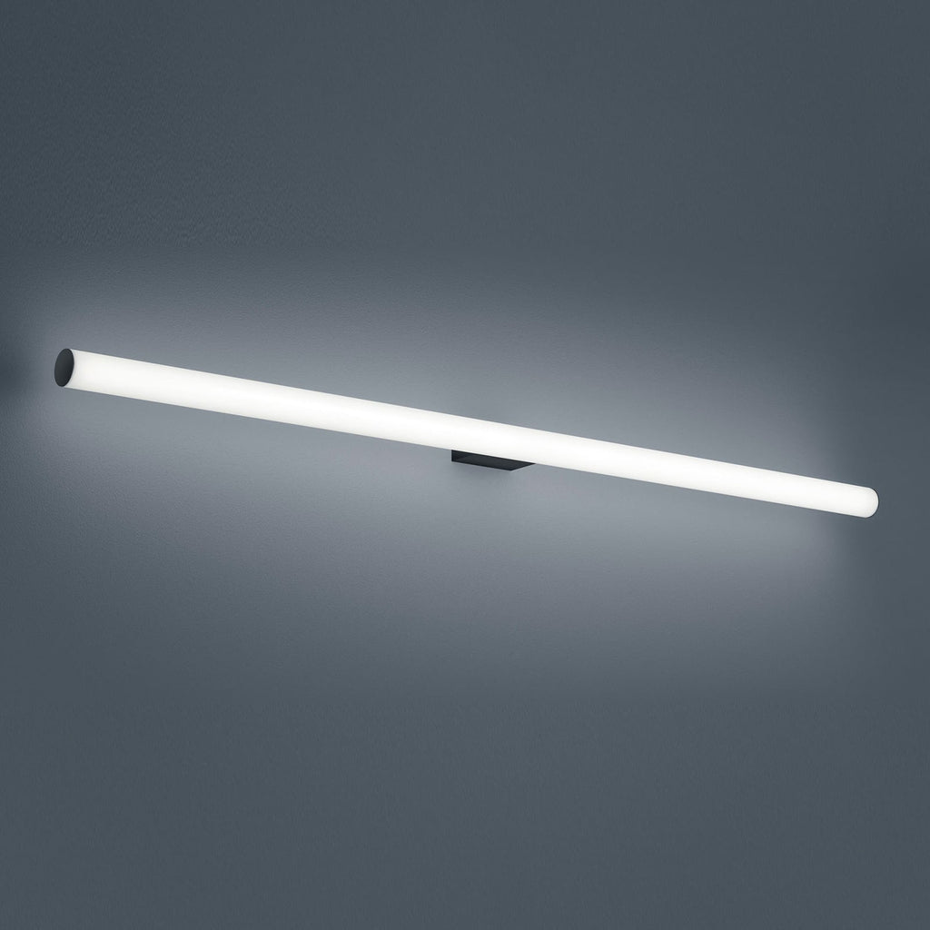 LED speillampe Loom svart 120 cm CCT IP44 forfra