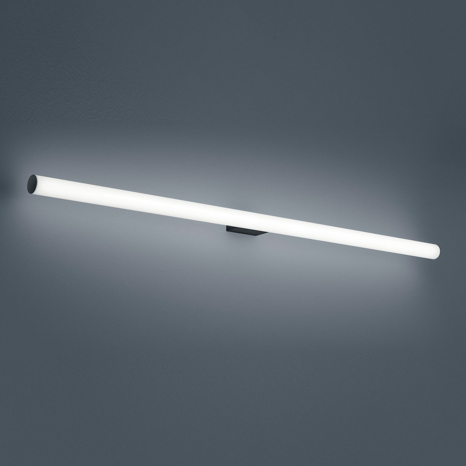 LED speillampe Loom svart 120 cm CCT IP44 forfra