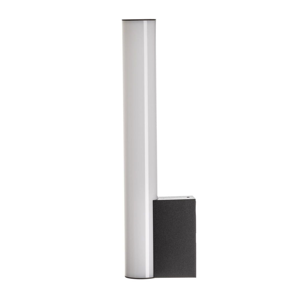 Sideprofil av LED speillampe Loom svart 30 cm 2900K IP44