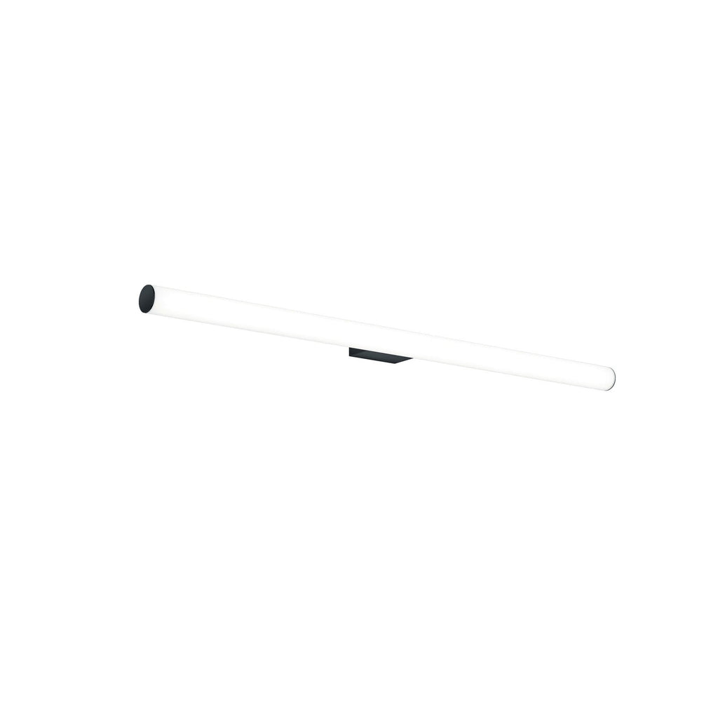 Detalj av LED speillampe Loom svart akryl 90 cm