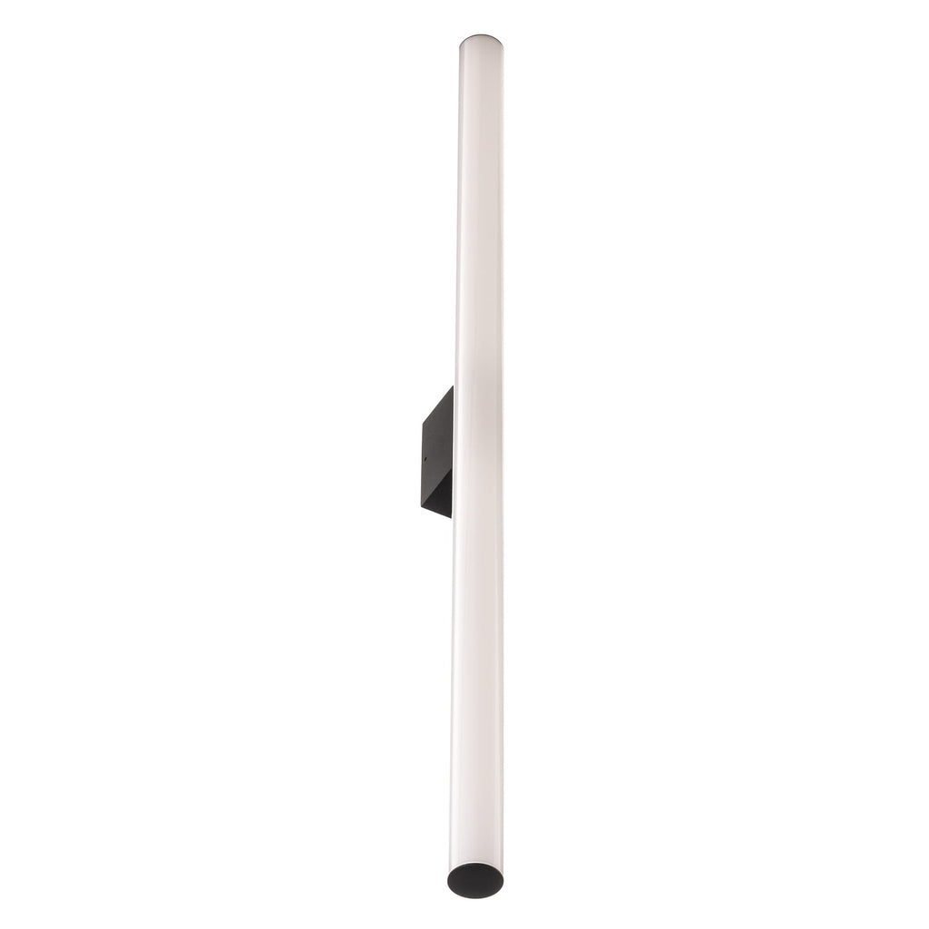 Montert LED speillampe Loom svart akryl 90 cm over speil