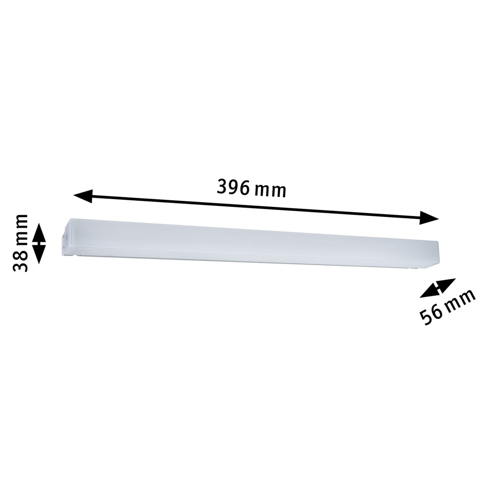 LED speillampe Luno 60 cm hvit IP44 justerbar fargetemperatur montering