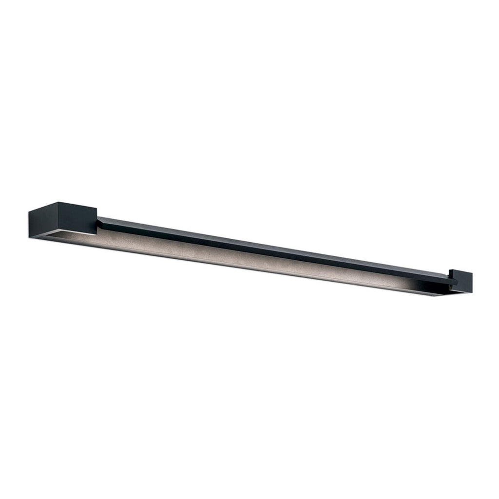 Montert LED speillampe Marilyn matt svart 90 cm IP44 i baderom
