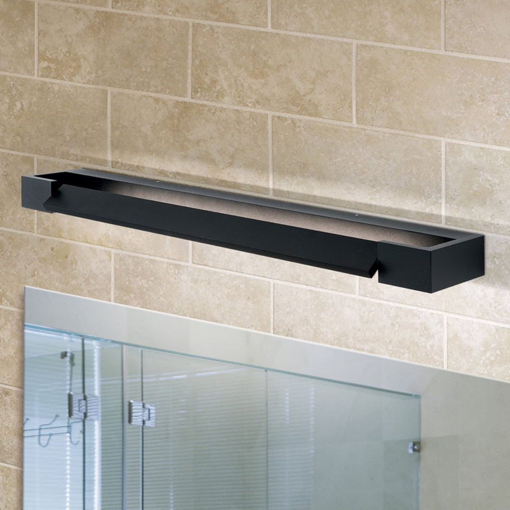 LED speillampe Marilyn svart matt 60 cm 18W IP44 bakside