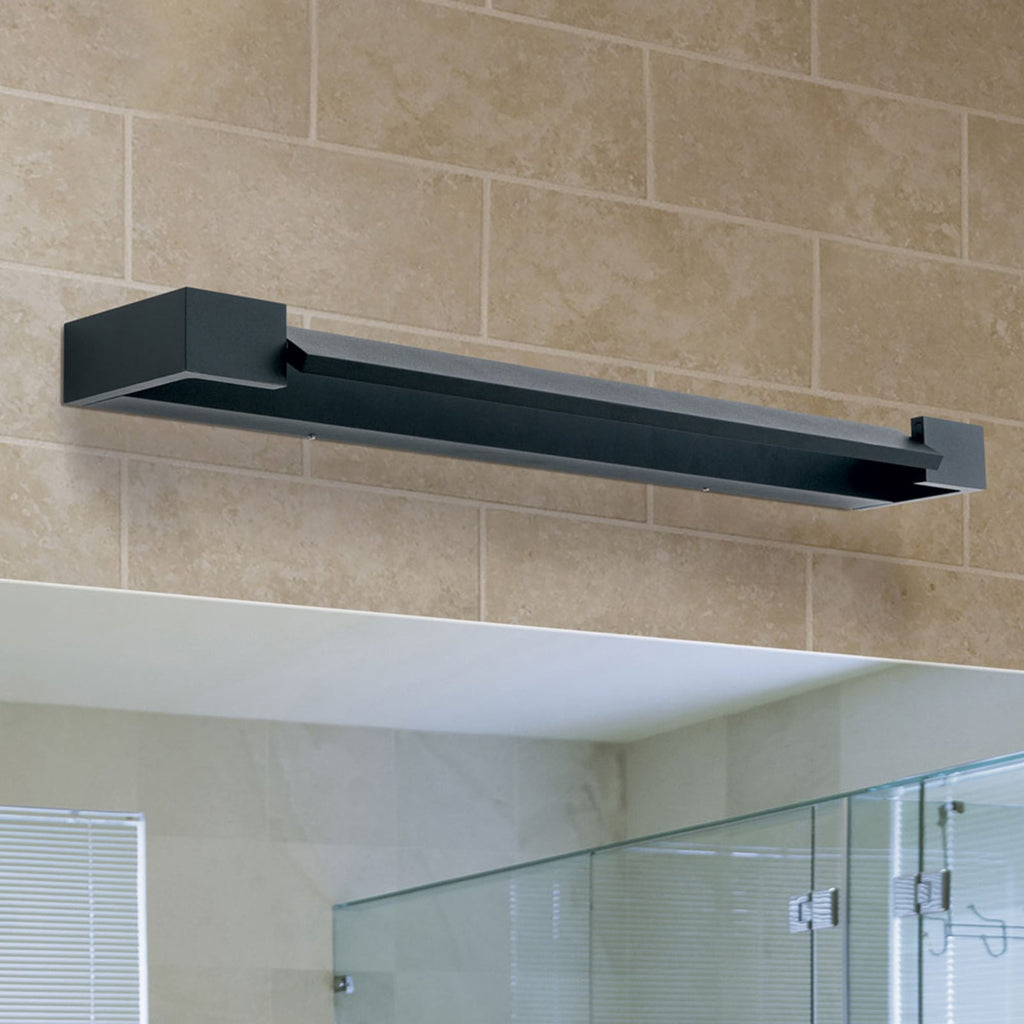 Detalj av LED speillampe Marilyn svart matt 60 cm 18W IP44
