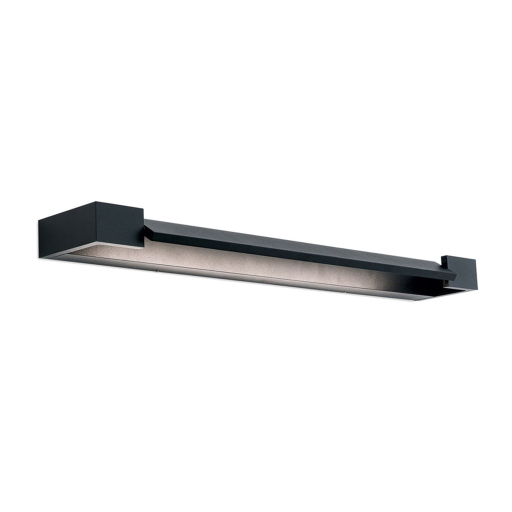 LED speillampe Marilyn svart matt 60 cm 18W IP44 montert på vegg